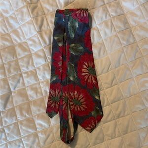 Stafford Red and Green Floral Tie